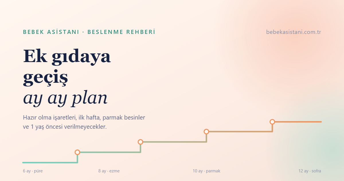 Ek Gıdaya Geçiş: 6. Aydan İtibaren Ay Ay Beslenme Rehberi