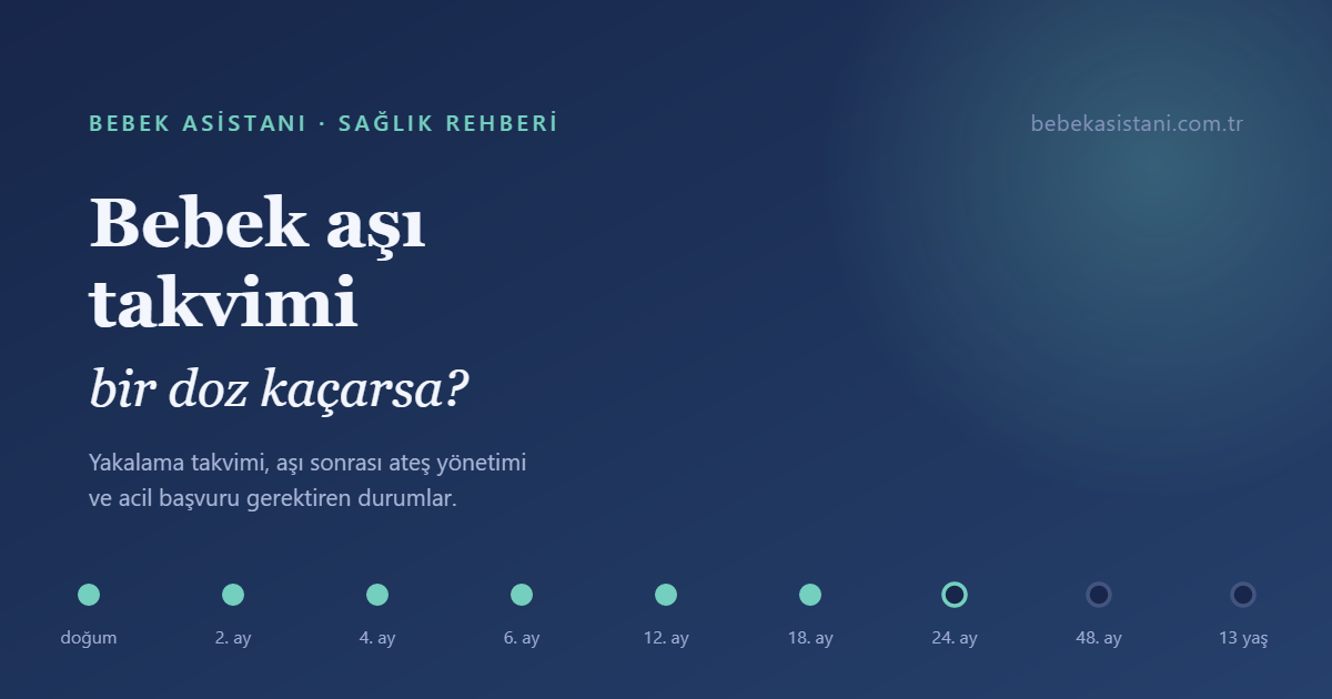 Bebek Aşı Takvimi: Doz Kaçarsa Ne Olur, Aşı Sonrası Ateş Nasıl Yönetilir?